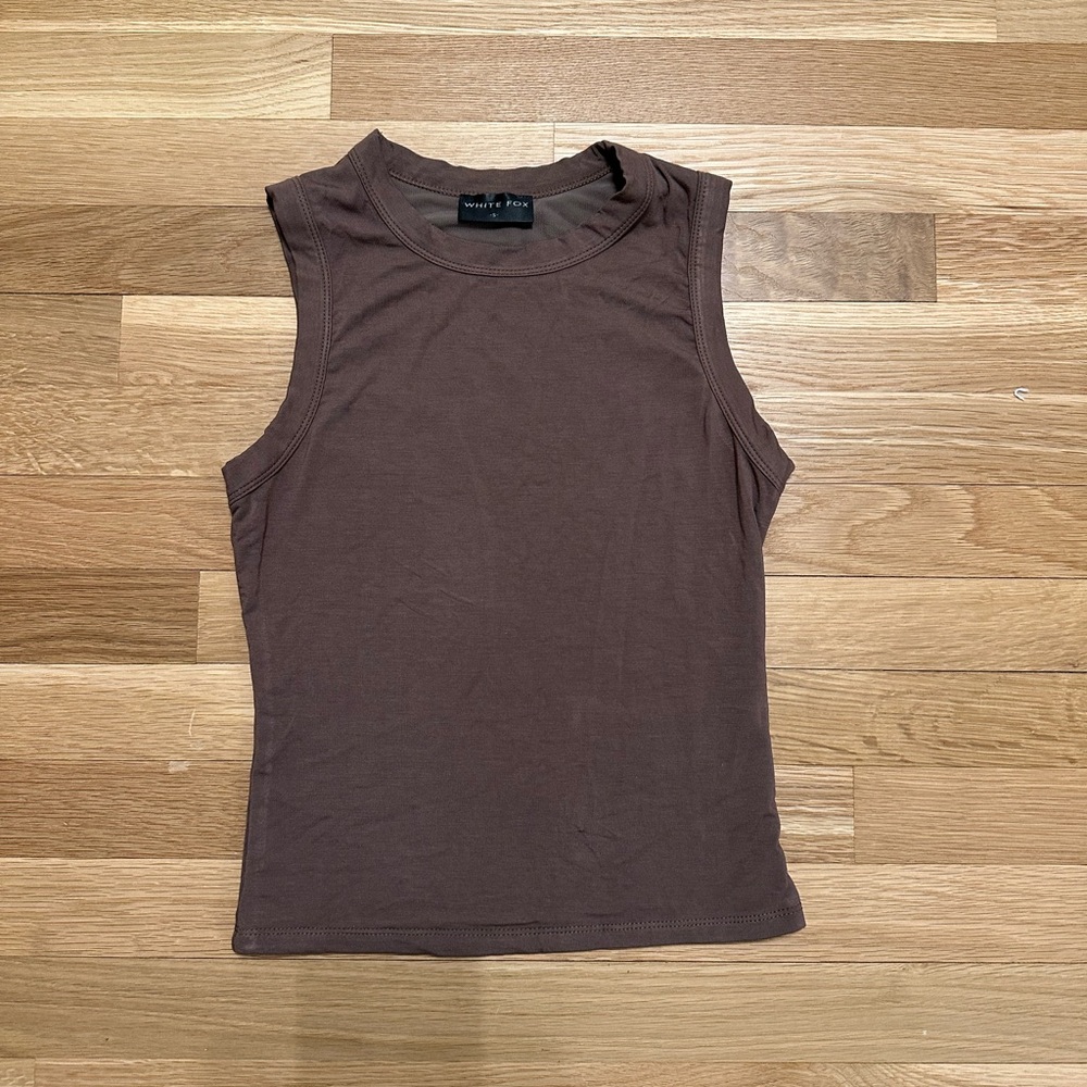 White Fox Tank Top